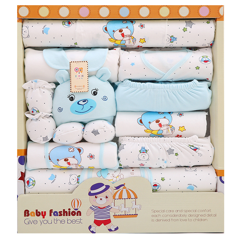 Wholesale Pure Cotton Newborn Baby Clothes Newborn Gift Set Full Moon Baby Clothing Supplies Spring Summer Autumn