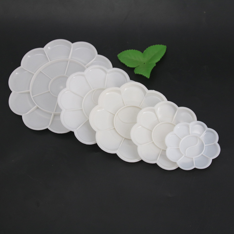 Factory wholesale large and medium plum blossom pigment palette palette propylene watercolor gouache palette box wholesale