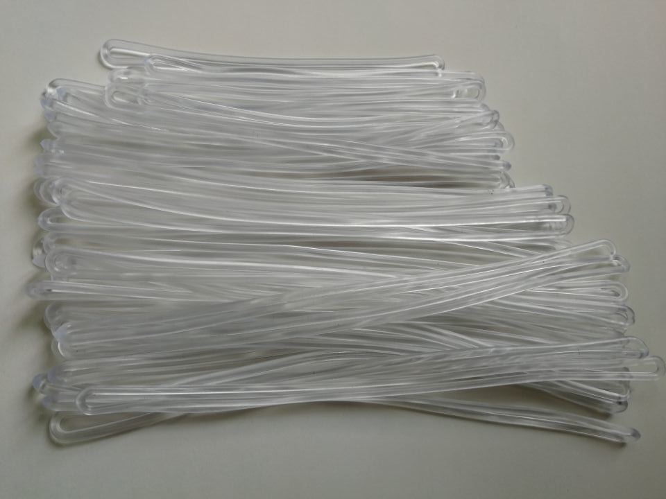 In stock PVC transparent lanyard luggage tag silicone lanyard multi-color hanging lanyard 15CM 17CM