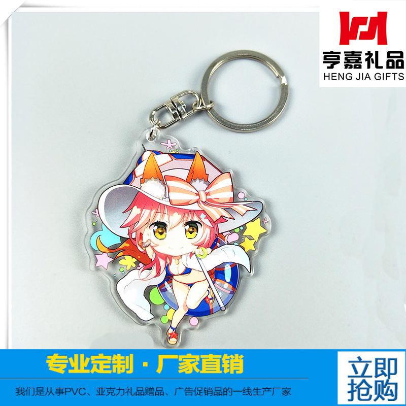 Акриловый цветной брелок с персонажем аниме, кастомизация