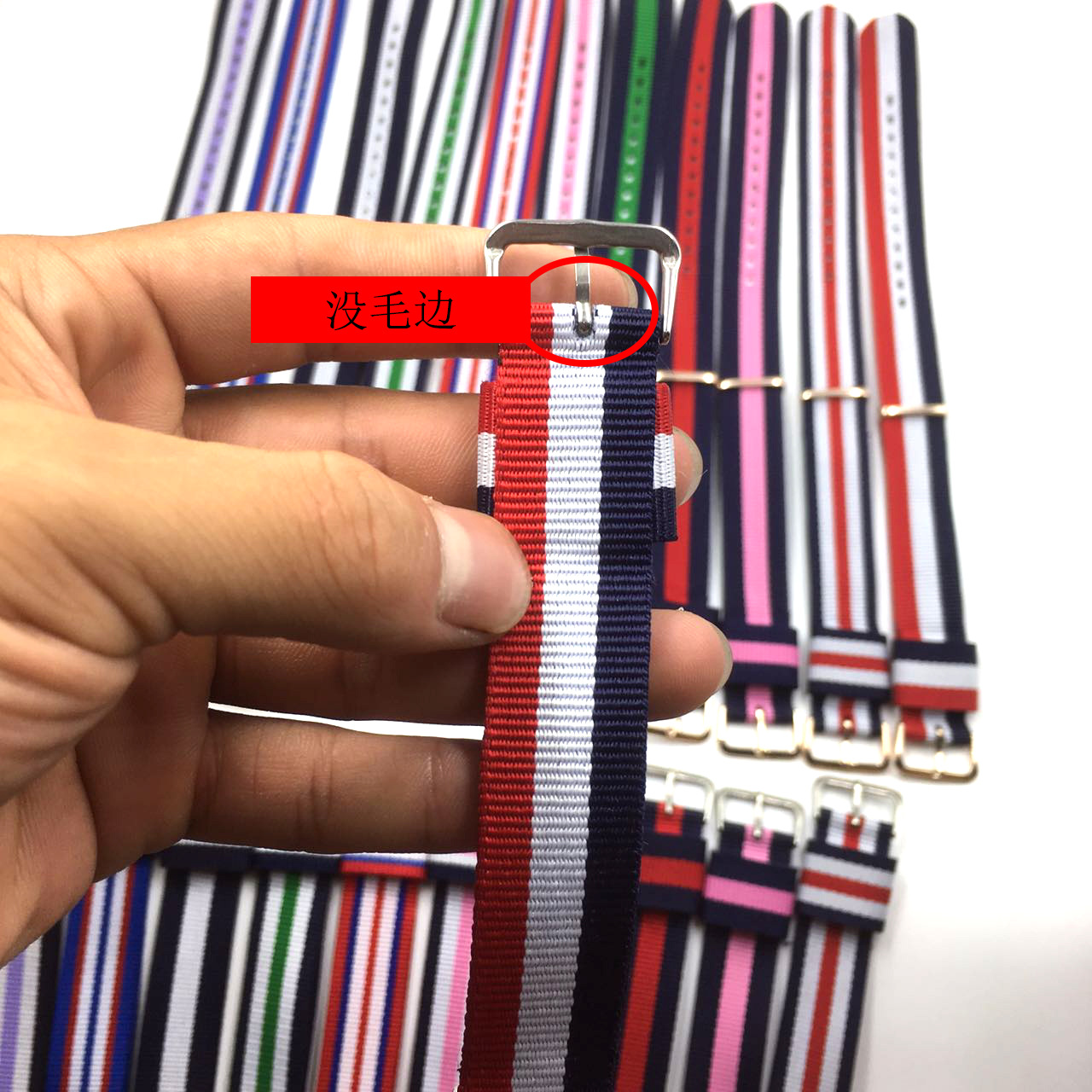 Factory direct Color Braided watch strap canvas strap watch strap nylon bracelet wrist watch accessories