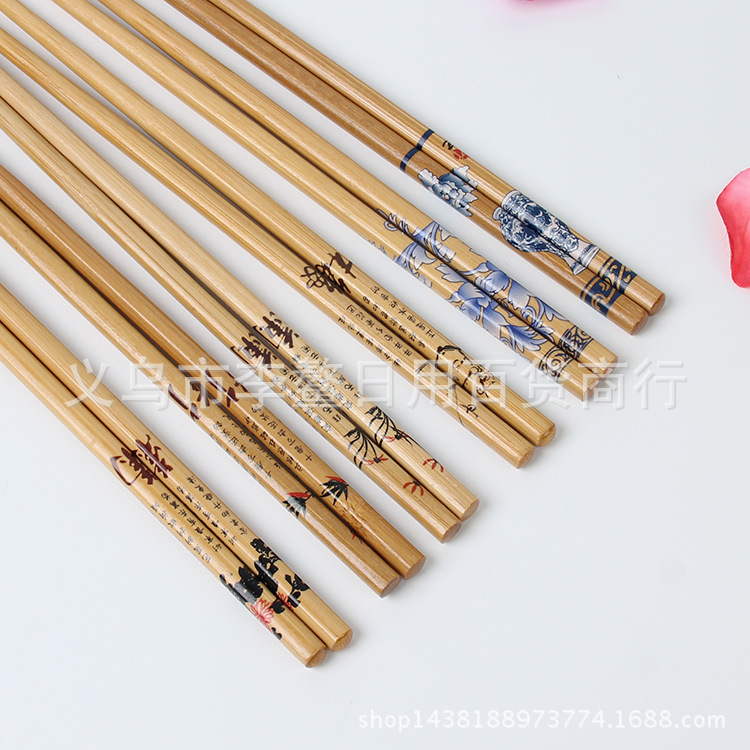 Manufacturers craft bamboo chopsticks Alishan chopsticks bamboo products chopsticks printing chopsticks stall chopsticks wholesale large favorably
