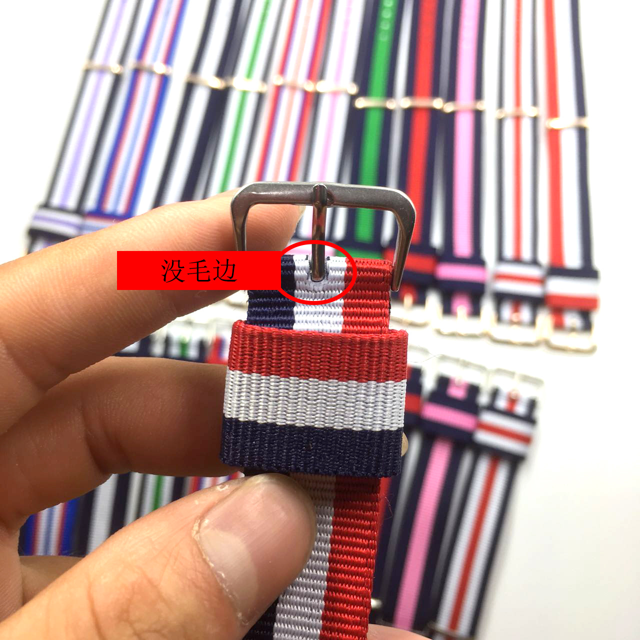 Factory direct Color Braided watch strap canvas strap watch strap nylon bracelet wrist watch accessories