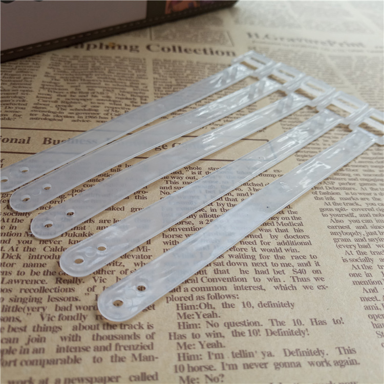 Прозрачный ремешок для бирки на багаж с биркой и ПЭ-ремешком