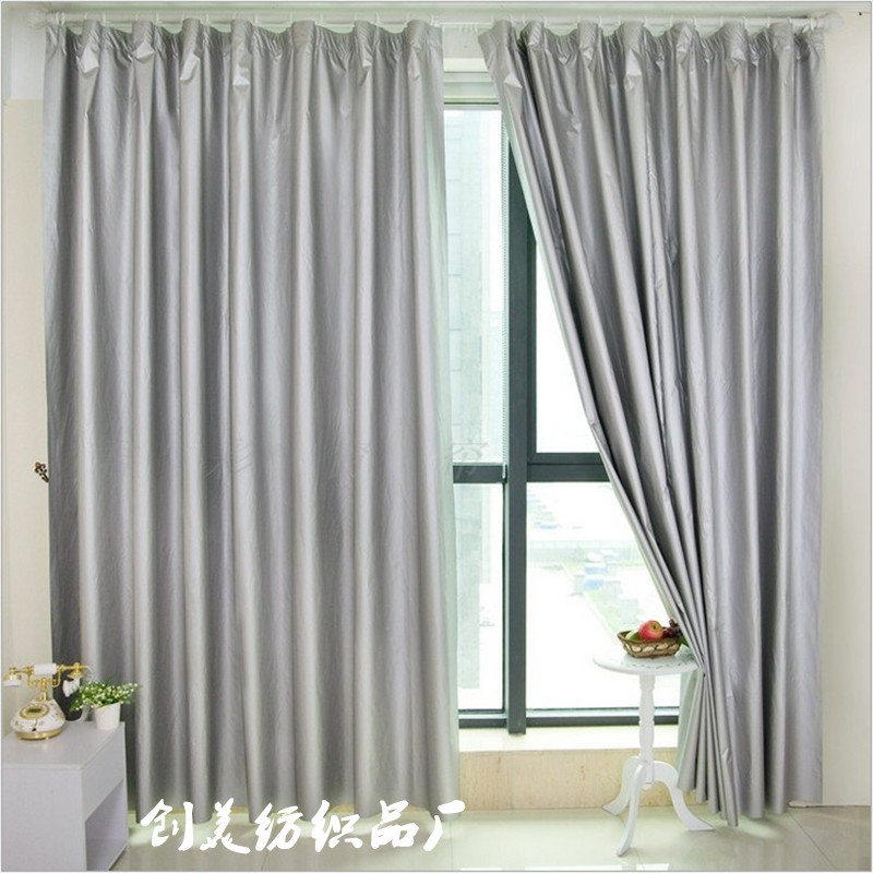 Washable thickened heat insulation double-sided silver coating high shading coating high shading factory curtain fabric zero shear wholesale