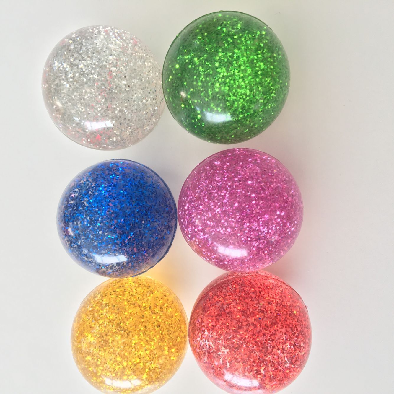 Toys Bulk Wholesale New Children's Leisure Entertainment Parent-Child Interaction Bright Glitter Fine Pink Elastic Ball