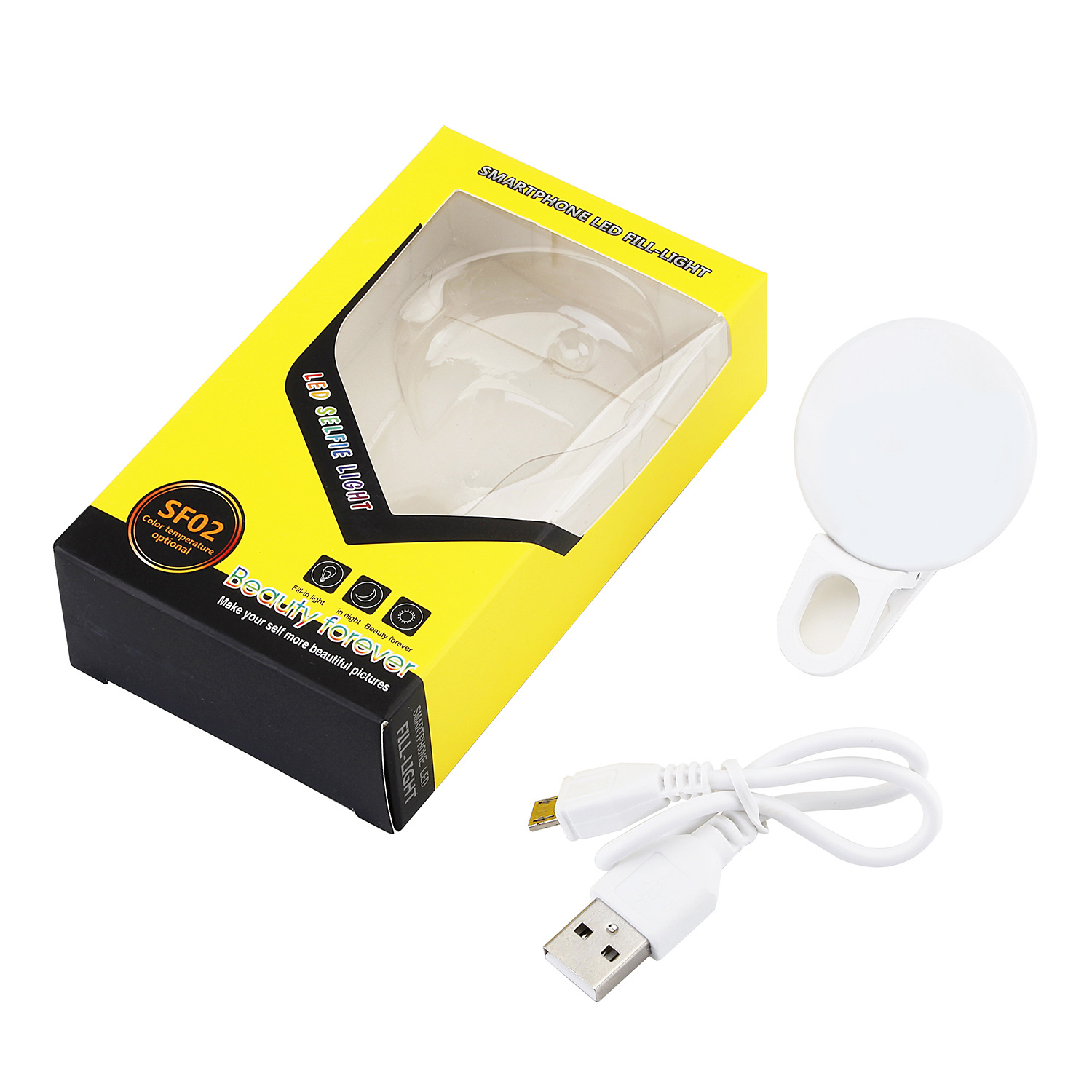 Mobile Phone Fill Light Camera Lens External Selfie Whitening Light Mobile Phone Beauty Selfie Fill Light Clip Portable