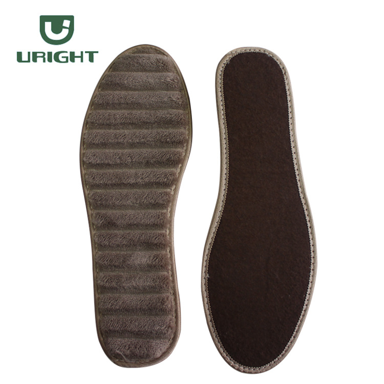 Warm Embossed Insoles with Velvet and Thickened Sweat-Absorbent and Breathable Winter Cotton Insoles with Soft Soles That Are Not Tiring for Feet, Unisex and Non-Slip