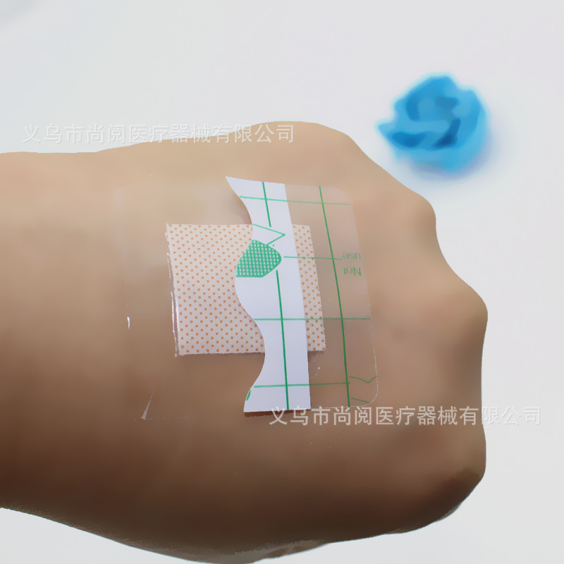 Wholesale Pu Waterproof Transparent Band-Aid, Transparent Square Band-Aid, 38*38mm, Swimming and Bathing Will Not Enter