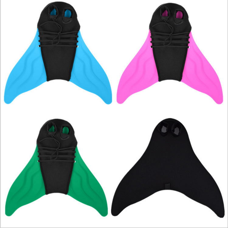Factory Direct Sales Single-Piece Fins for Adults and Kidsren, Mermaid One-Piece Fins, Diving and Swimming Equipment