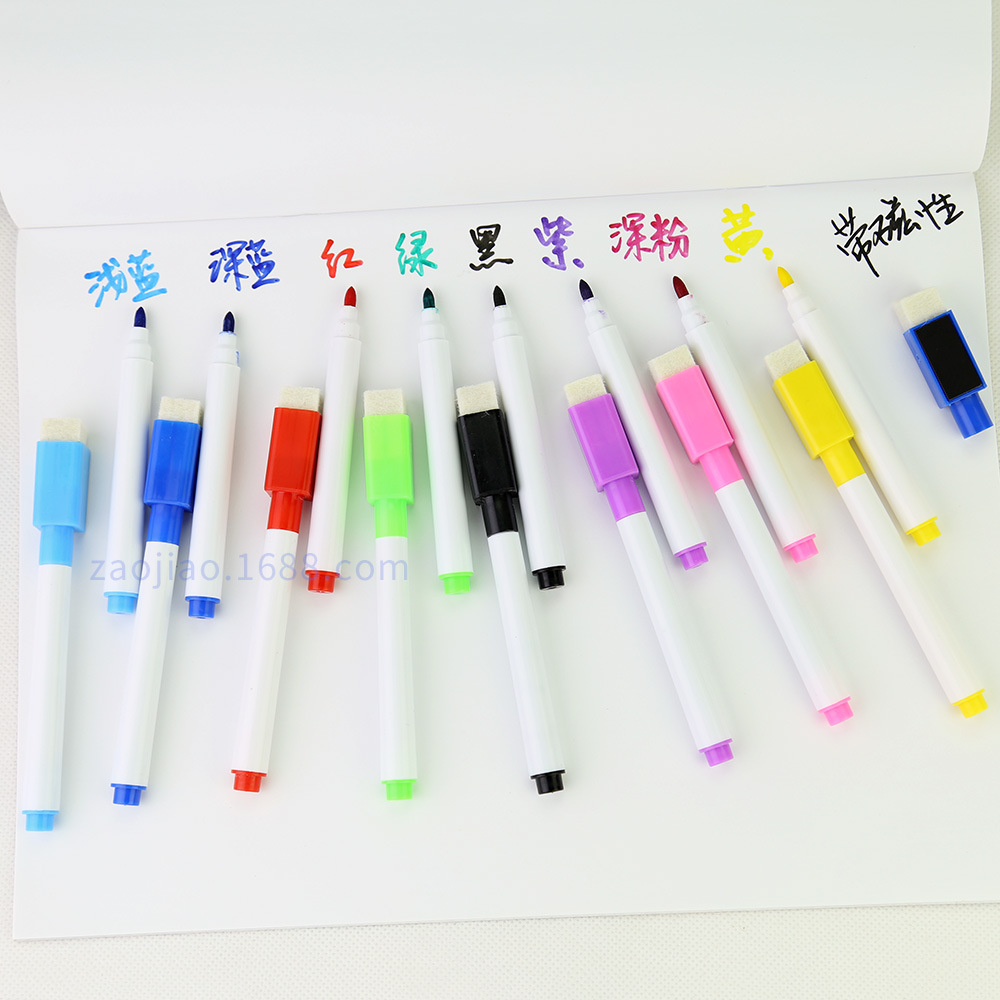 Environmental protection whiteboard pen tracing red wipe card whiteboard special repeated erasable pen tablet teacher pen color manufacturers