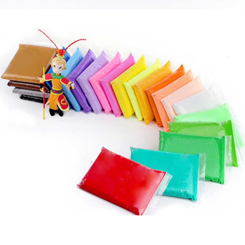 Ultra light clay wholesale 5g colored clay children's plasticine diy hand-made toys space clay 10g clay 100g