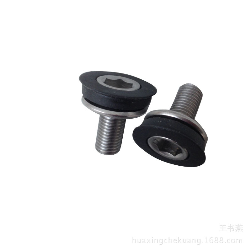 Supply mountain road bike shaft waterproof screw square hole shaft waterproof screw M8X15 wholesale