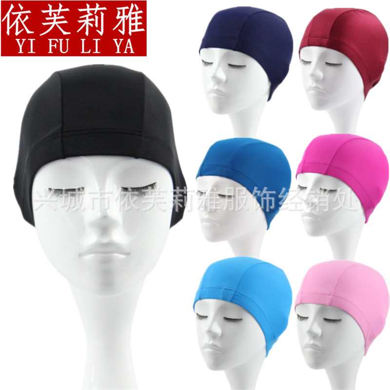 Шапочка для плавания для взрослых, однотонная, оптовая продажа