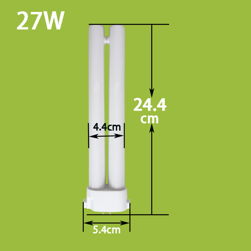 Manufacturer Wholesale Indoor Lighting Eye Protection Table Lamp Three Primary Colors Square Four Needles 13W18W27W Plug-In Table Lamp Tube