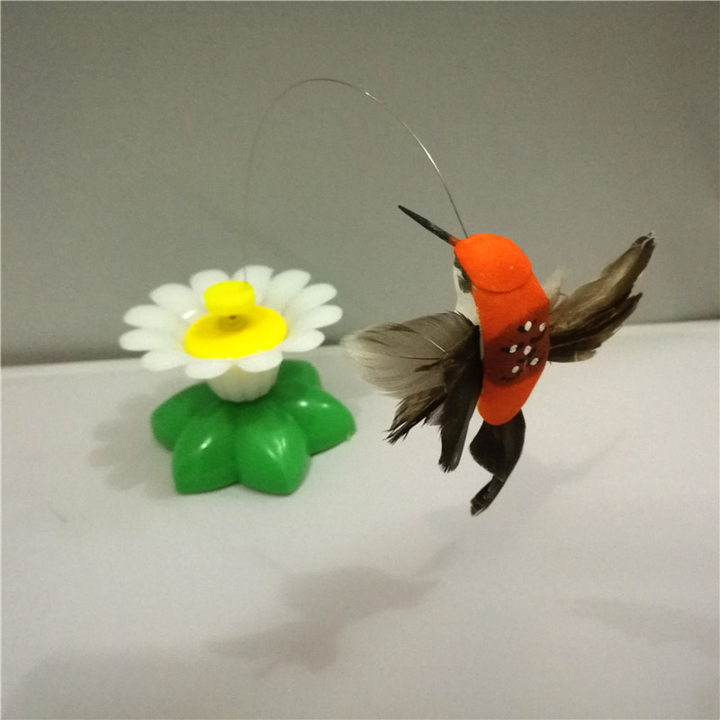Factory Electric Jitter Butterfly Hummingbird Small Bee Pet New Product Rotating Around Flowers Doby Cat Doby Butterfly Toy