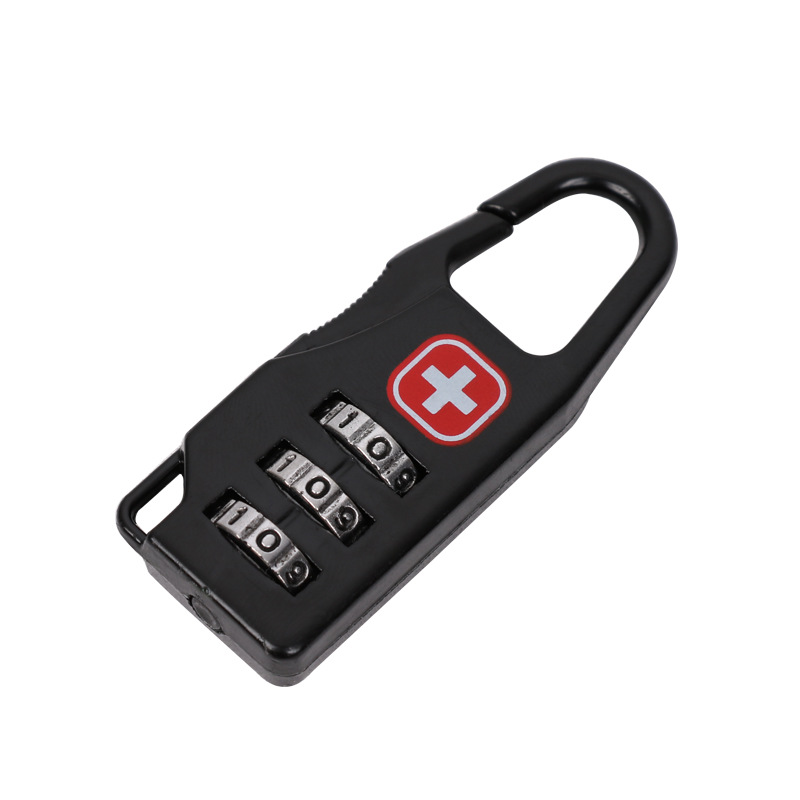 In stock wholesale luggage anti-theft lock cross password lock zinc alloy luggage lock mini backpack padlock