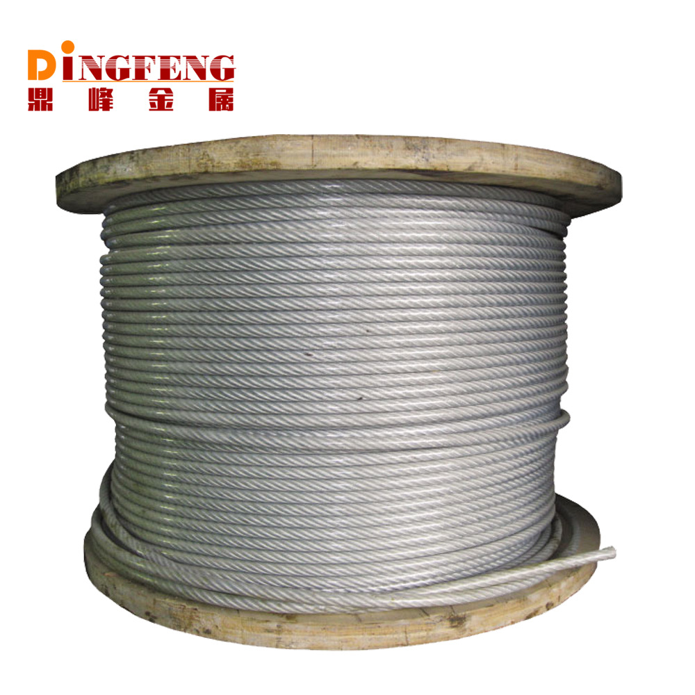 304 Stainless Steel Wire Rope 316 Stainless Steel Wire Rope Galvanized Rubber Coated Steel Wire Rope Dingfeng