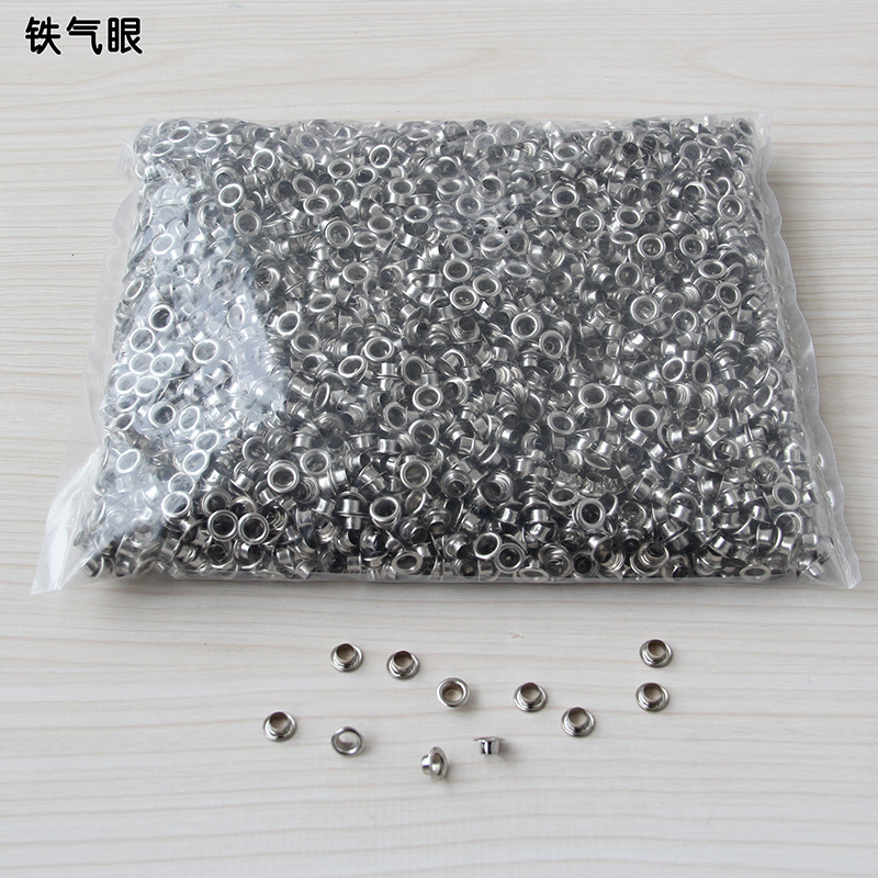 Stainless Steel Eyelet Buckle Belt Tag Handbag DIY Decoration Transformation Electroplating Process 4-12mm Air Eye Ring