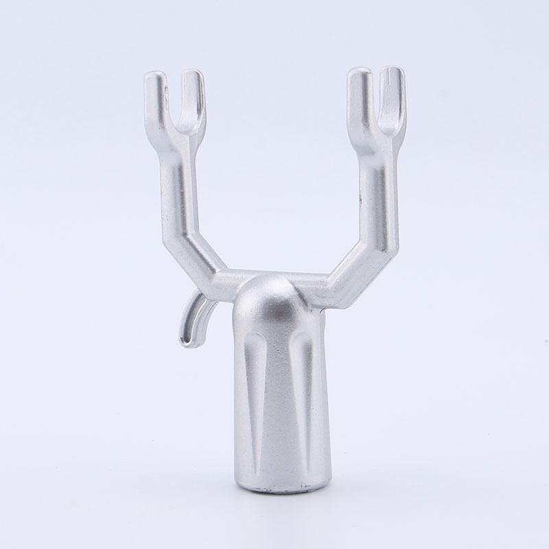 Aluminum Alloy Clothes Fork Head Silver Daily Necessities Accessories Clothes Drying Hook Hanging Clothes Rod Joint Fruit Tree Fork