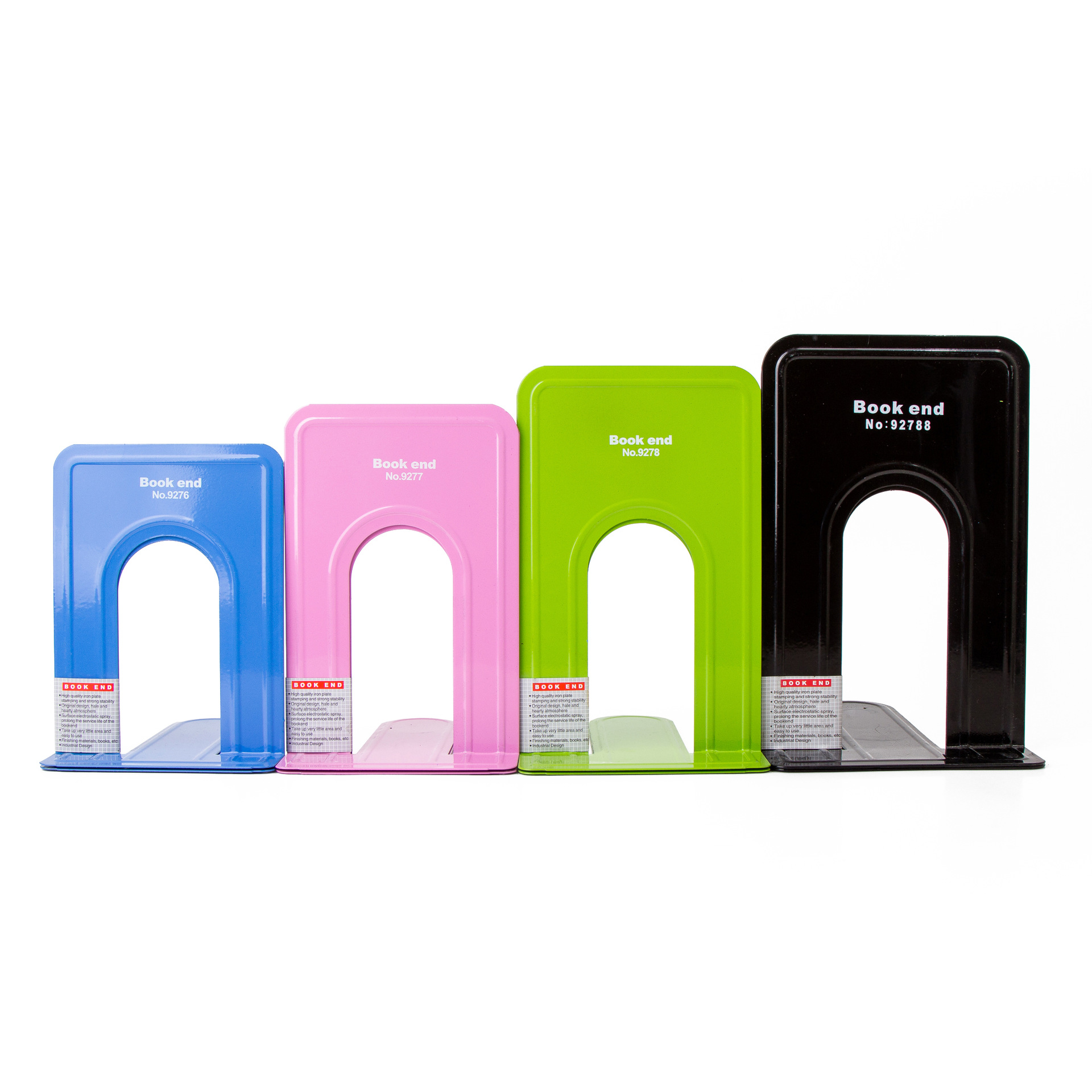 Manufacturer Extra Large, Medium and Small Thickeneded Round Metal Iron Bookend Bookend Desktop Book Stand Office School Library