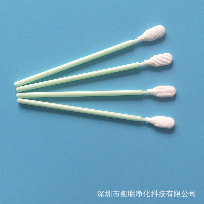 Km723B Dust-Free Cotton Swab Flat Head Anti-Static Wiping Stick Industrial Laser Mirror Optical Cleaning Cotton Swab