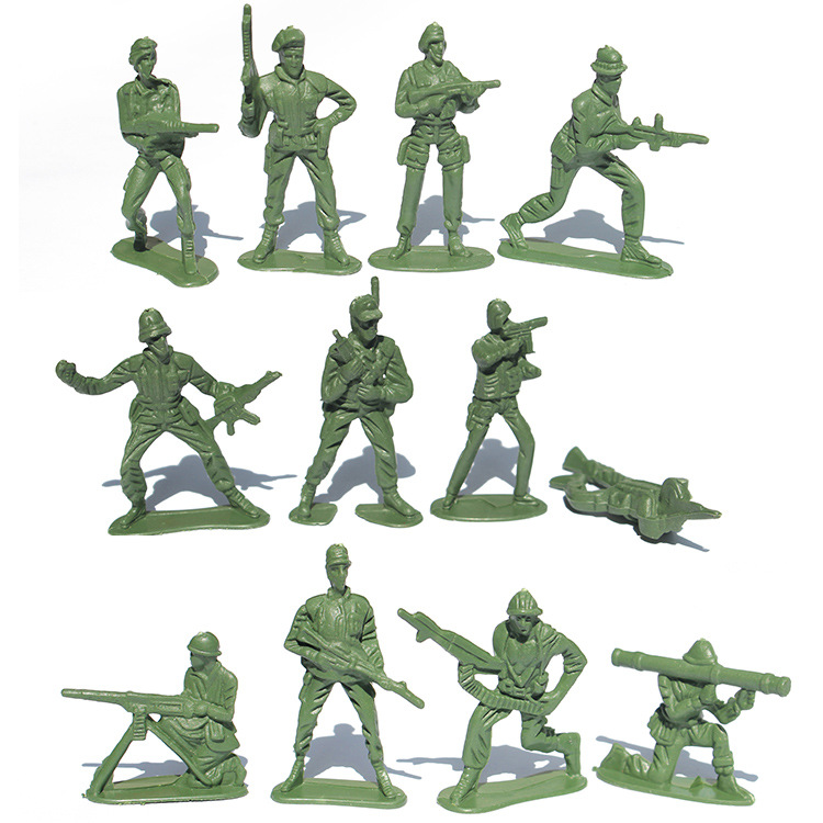 5cm small soldiers children's toys military model World War II soldiers manufacturers wholesale generation psychological sand table accessories