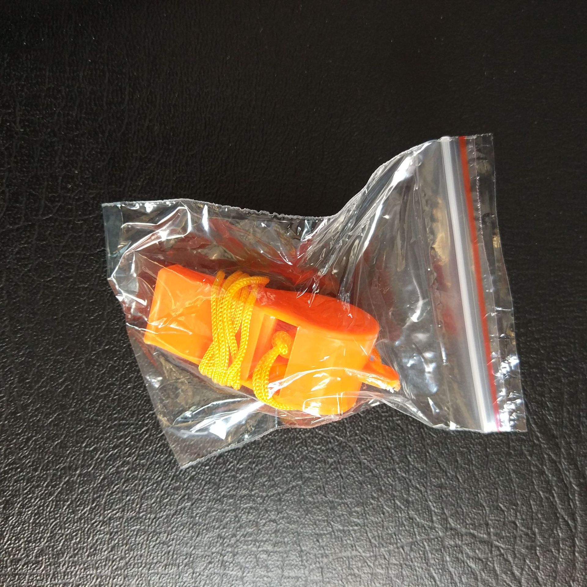 Orange Single Package Party Competition Plastic Whistle Whistle