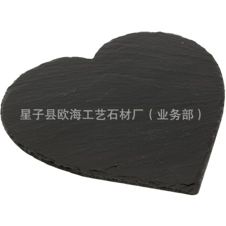 Star manufacturers supply slate plate cheese plate slate coaster heart plate heart