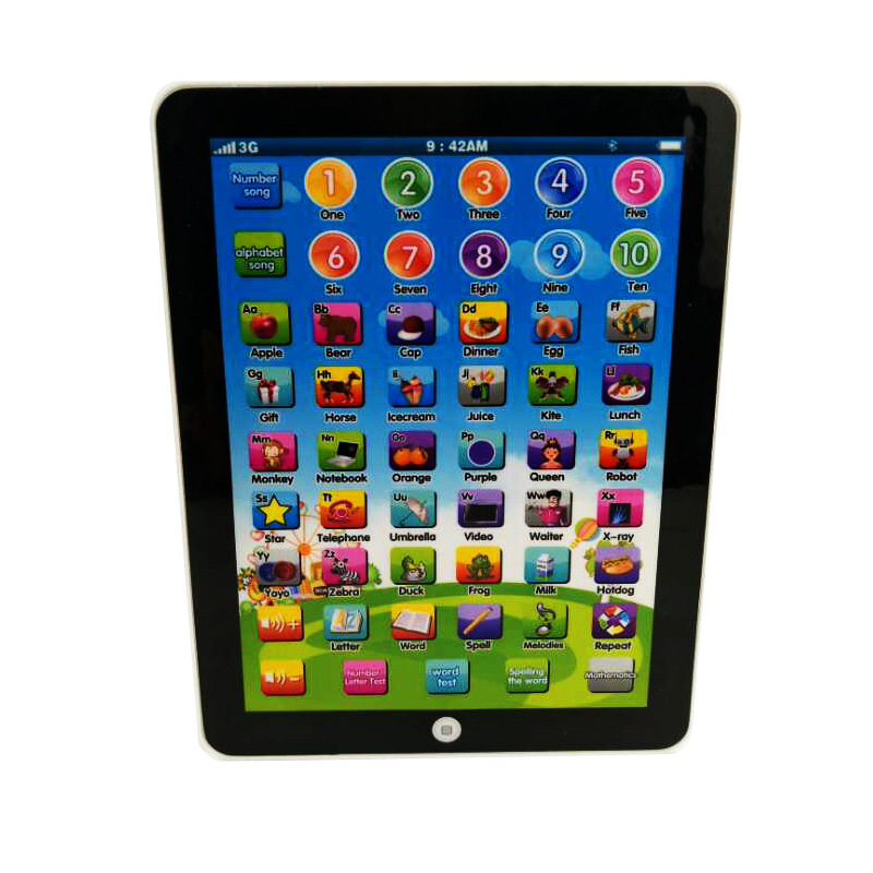 Cross-border new lighting tablet early education machine learning machine story machine children's educational point reading machine mini toys wholesale