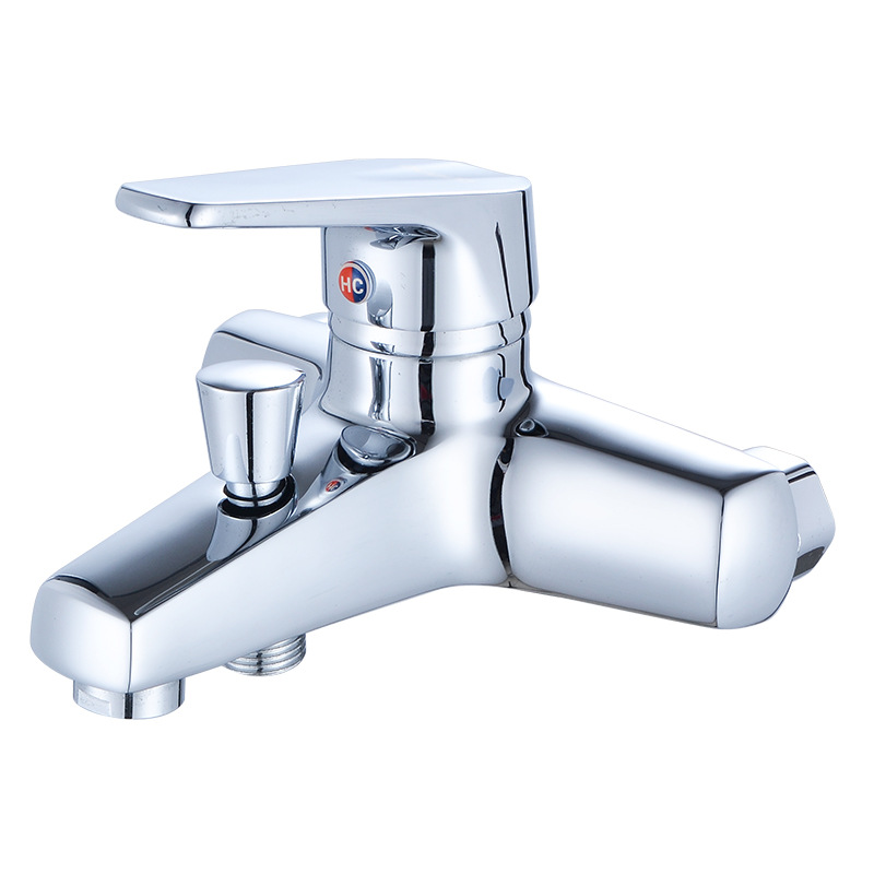 Hot and Cold Copper Bathtub Faucet Bathroom Concealed Shower Mixing Water Shower Faucet Concealed Triple Mixing Valve Direct Sales