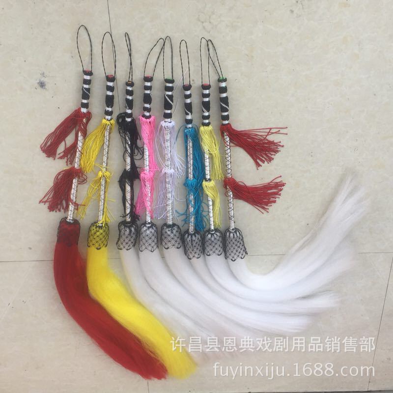 Метла для вытирания пыли, метла Тай Цзи, метла из искусственного конского хвоста, буддийская метла для вытирания пыли, реквизит для выступлений