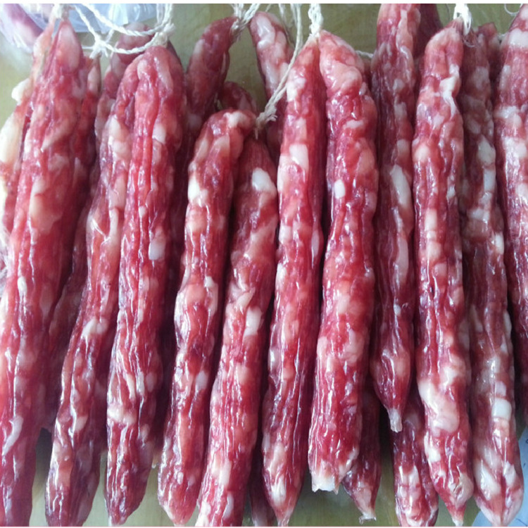 Feiyan Factory Direct Sales 8m Dry Casings Double Layer Dry Pig Casings Flat Diameter 50mm Stuffed Flavored Sausage Ham Boiled