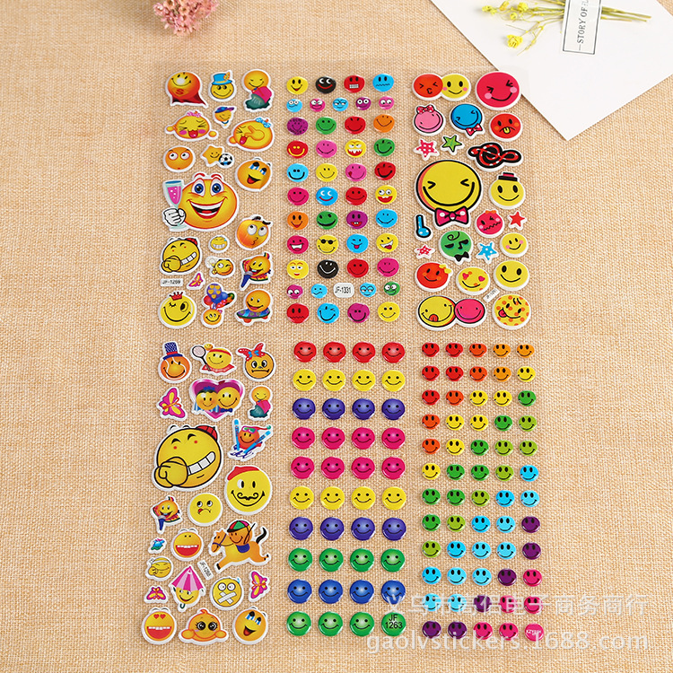 Reward Stickers 3D Bubble Stickers Cartoon Stickers Kidsren Stickers Toddler Stickers Pvc Stickers Baby Reward Stickers