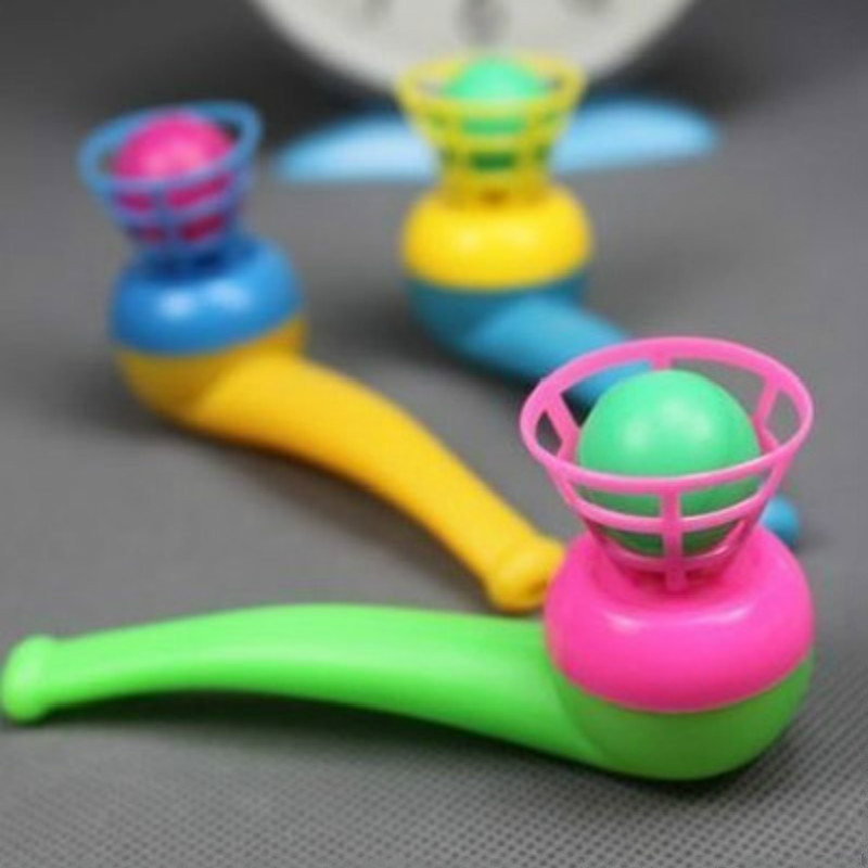 Creative 80's nostalgic suspension pipe blowing ball toys balance blowing dragon children's educational toys stall supply wholesale