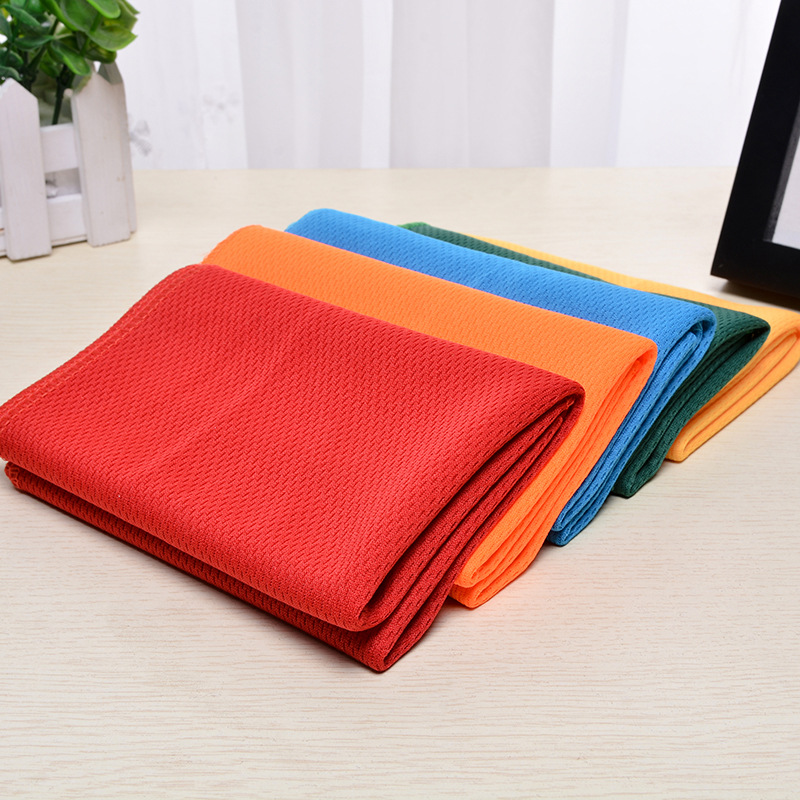 Cross-Border Wholesale Sports Towels, Microfiber Double-Sided Velvet, Quick-Drying, Water-Absorbent Yoga Fitness Towels, Sweat-Absorbent