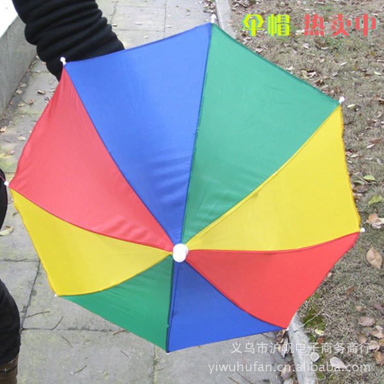 32CM head umbrella watermelon travel fishing umbrella cap children's handle umbrella fishing fishing gear umbrella printable foreign trade advertising umbrella