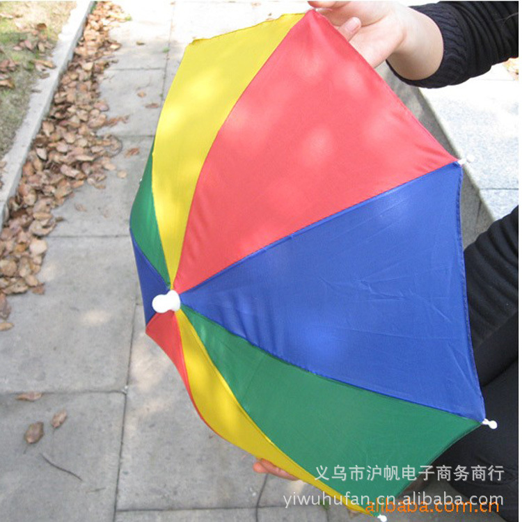 32CM head umbrella watermelon travel fishing umbrella cap children's handle umbrella fishing fishing gear umbrella printable foreign trade advertising umbrella