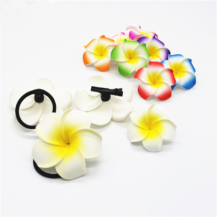 Wholesale lily flower swimwear travel head flower DIY hair accessories milk tea restaurant decoration egg flower