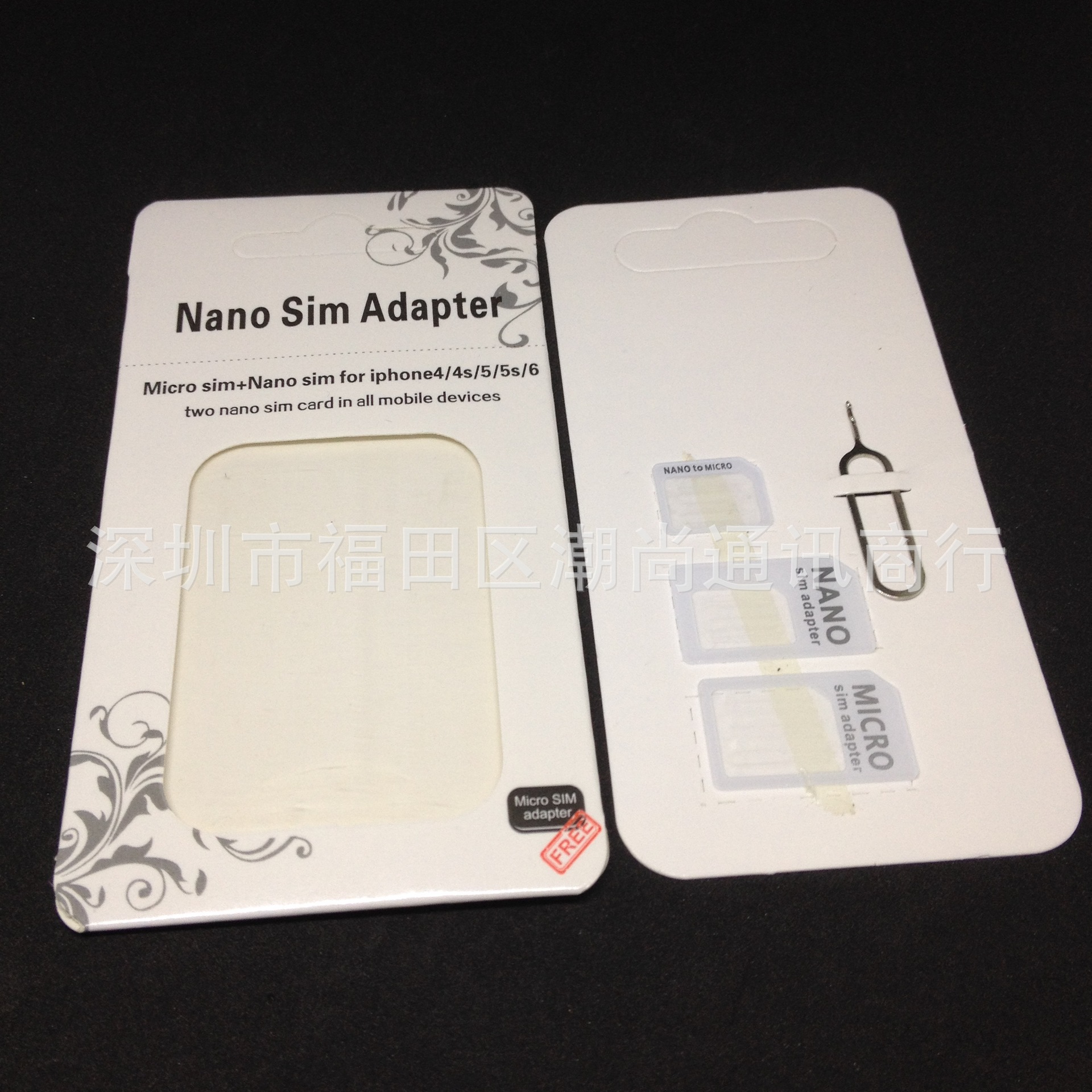 Wholesale logo large quantity in stock Nano sim mobile phone restore card holder mobile phone card holder four-in-one mobile phone card holder