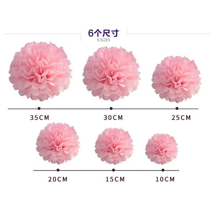 Spot European and American Paper Flower Balls Paper Flower Honeycomb Balls Export Birthday Set Wedding Wedding Room Party Decoration Supplies