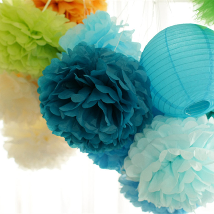 Spot European and American Paper Flower Balls Paper Flower Honeycomb Balls Export Birthday Set Wedding Wedding Room Party Decoration Supplies