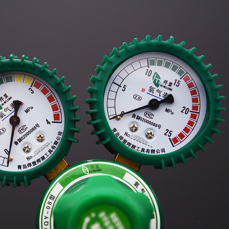 Welding Alliance Shock-Proof Oxygen Meter Propane High-Pressure Reducing Valve Nitrogen Acetylene Reducer Pressure Reducer Gas Pressure Gauge Wholesale