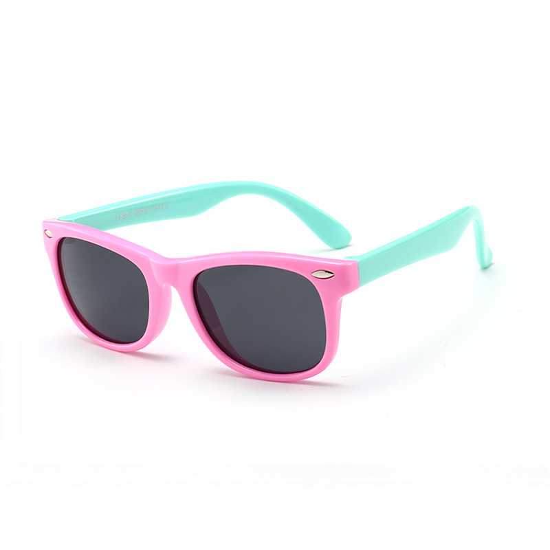 Factory new spot wholesale silicone UV protection sunglasses baby glasses polarized children sunglasses 802