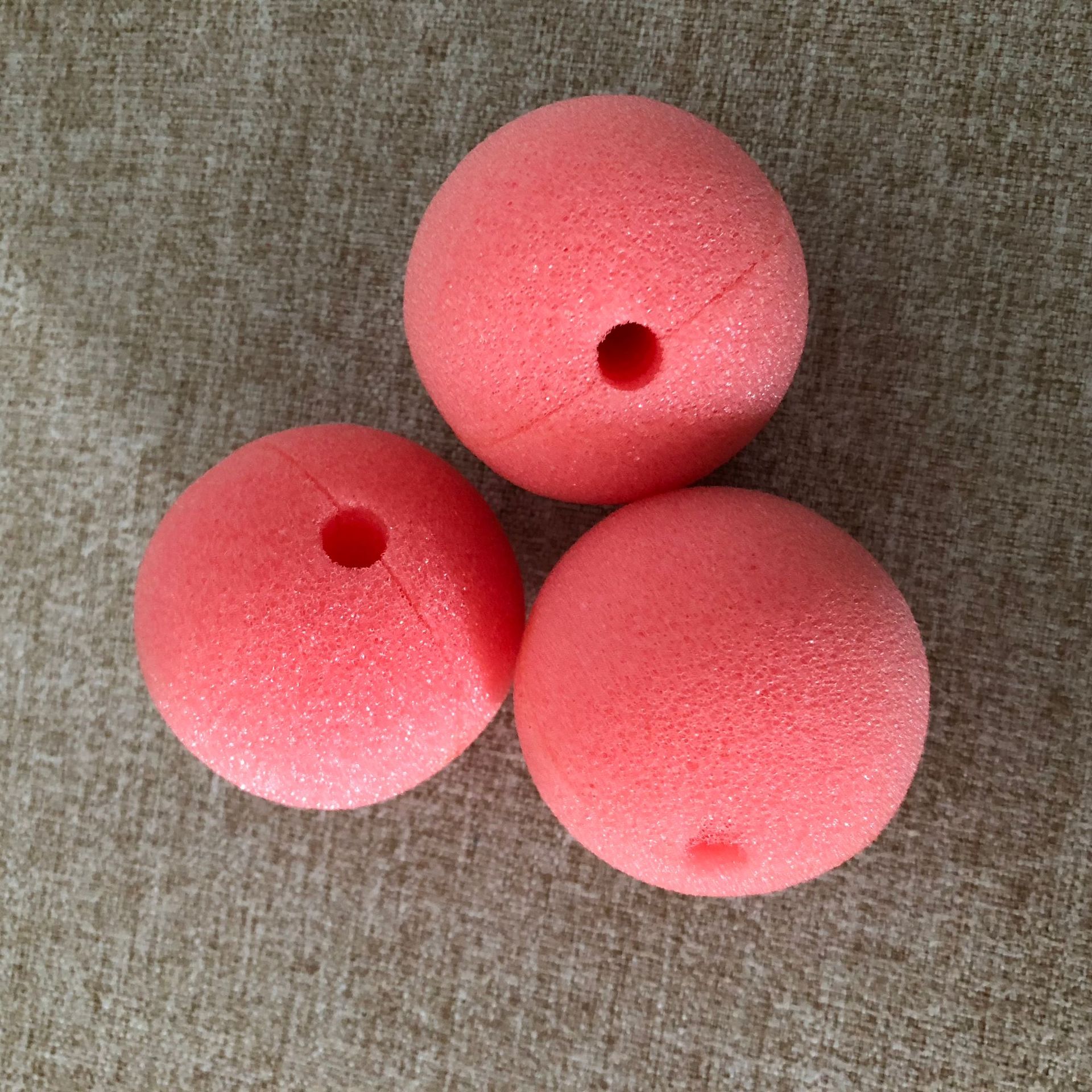 Orange Clown Nose, High-Elastic Orange Sponge Ball Clown Costume Props, Children's Educational Toys, Magic Props