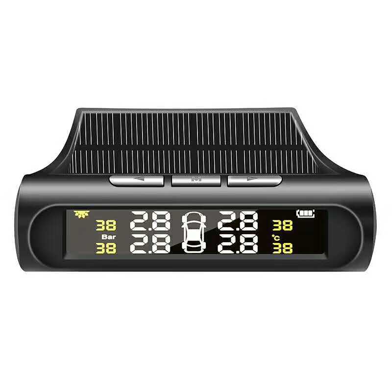 Tire pressure monitor built-in external car Universal Tire detection monitor wireless solar tire pressure detection