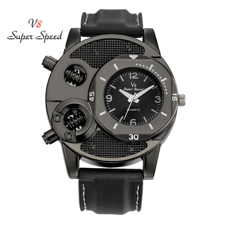 Cross-border AliExpress V8 Watch Trendy Men's Watch Quartz Watch Fashion All-match Casual Fashion Silicone Mechanical Watch
