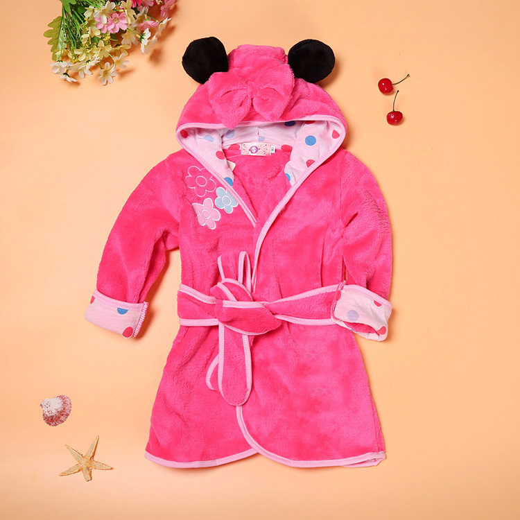 A generation of boys and girls bathrobe children's cartoon bathrobe multicolor home nightgown wholesale primary supply