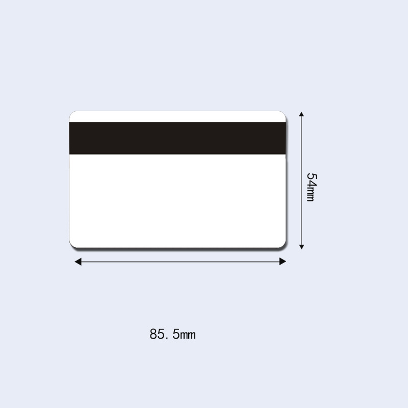 2750 OE high-resistance magnetic stripe white card magnetic card production pvc magnetic stripe card with fluorescent card magnetic card
