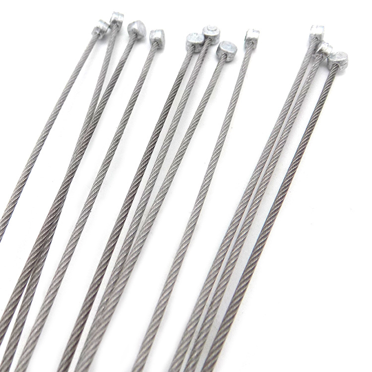 Die-Cast Wire Rope Round Head T-Head Chandelier Rope Brake Line 304316 Steel Wire Accessories with Heat Treatment to Prevent Strand Breakage